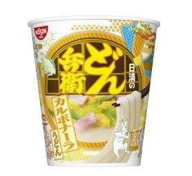 「どん兵衛」からベーコン香のクリーミーな「カルボナーラうどん」、日清食品