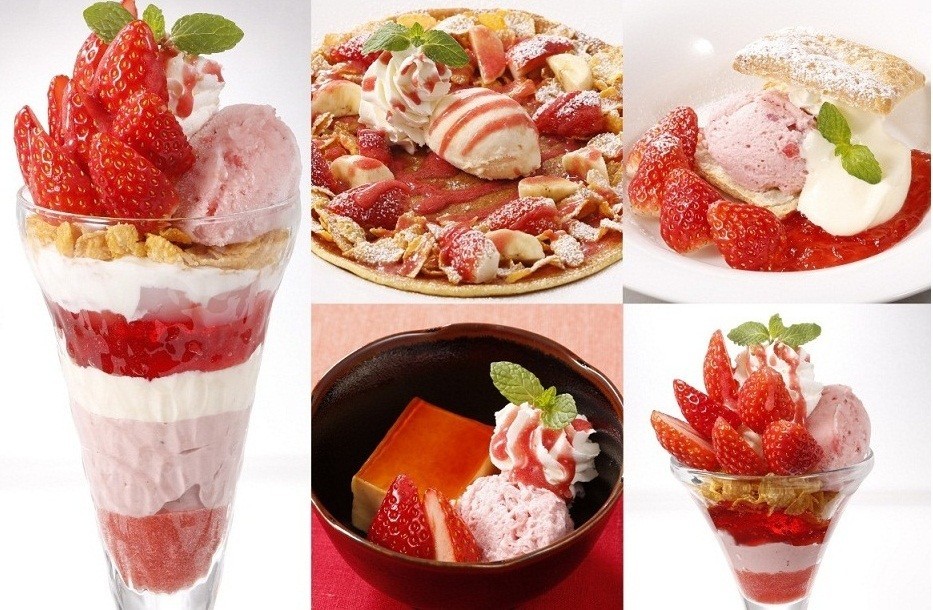 デニーズ、期間限定イチゴのデザート9品ラインアップ
