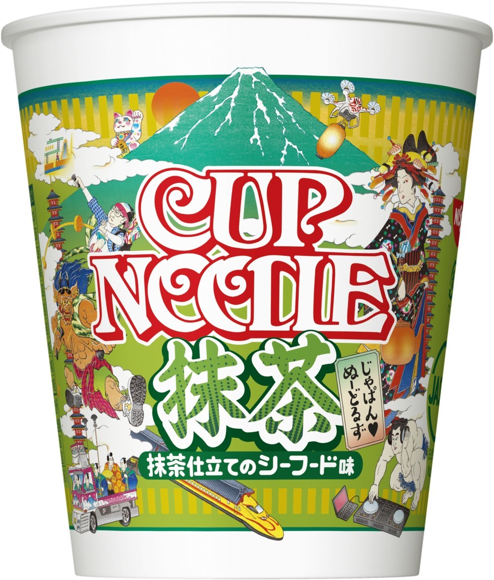 「カップヌードル 抹茶」を発売　史上初の「緑色」めんに衝撃走る