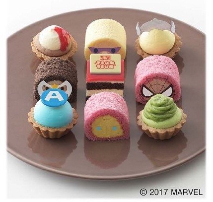 「マーベル ツムツム」デザインのプチケーキセット、銀座コージーコーナーから