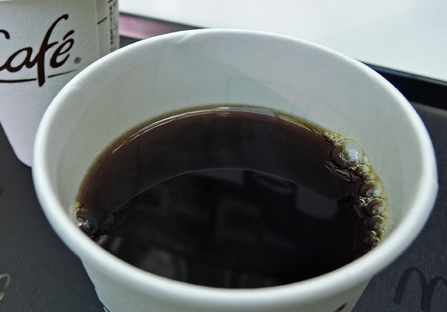 コーヒーに近づくと香りが