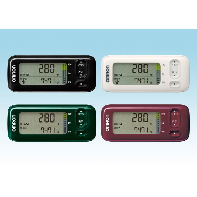 オムロン活動量計「カロリスキャン」　スマホで測定データを管理