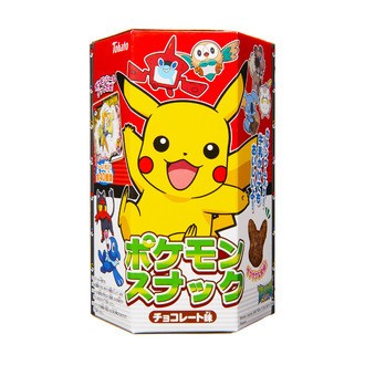 「アローラ地方」のシール付き「ポケモンスナック　チョコレート味」東ハトから