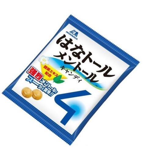 甜茶エキス配合の「はなトールメントール」キャンディ、森永製菓