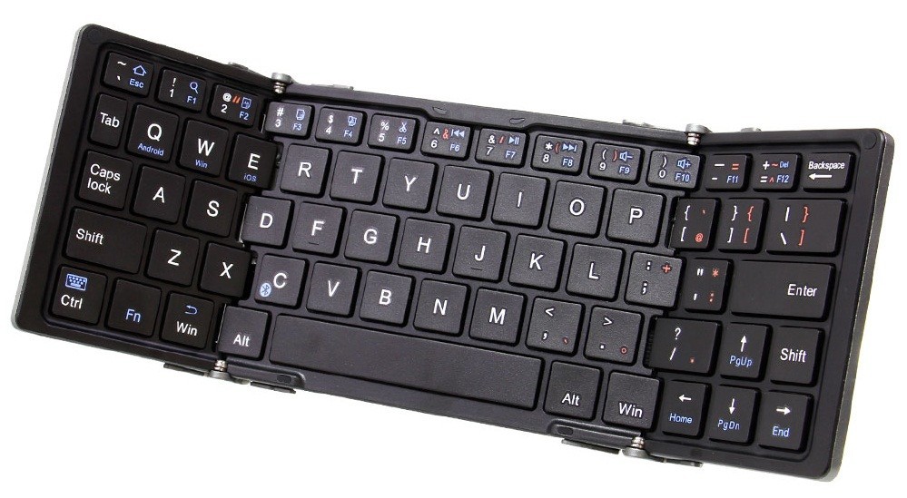 小さくたたんで持ち運べるBluetoothキーボード　3つ折り式2種&2つ折り式