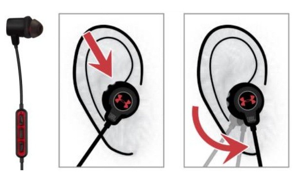 運動中も耳から外れにくい独自のイヤチップ構造「ツイストロックテクノロジー」を採用