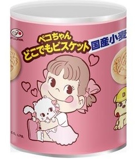 ラブリーキャティの非常食にもなるビスケット、不二家から