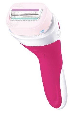 肌の上を軽く滑らせるだけで手軽にツルツル肌に