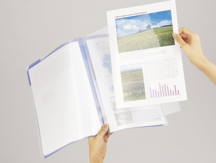 女性向けファイルシリーズ...コクヨ「MOTTE」～ソフトな表紙とスリムな形状