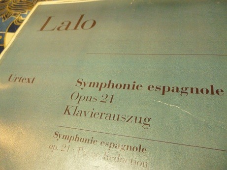 スペイン交響曲の楽譜