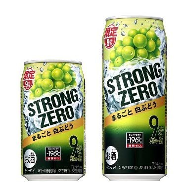 期間限定「－196℃ ストロングゼロ〈まるごと白ぶどう〉」、サントリー