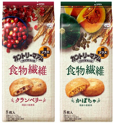 不二家「カントリーマアム」から食物繊維たっぷりのシリーズ