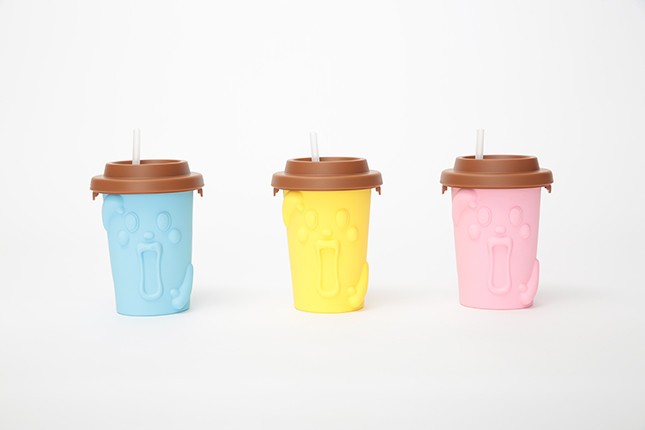 「もみっとシェイクン」の容器はブルー・イエロー・ピンクの3色展開（C）T－ARTS