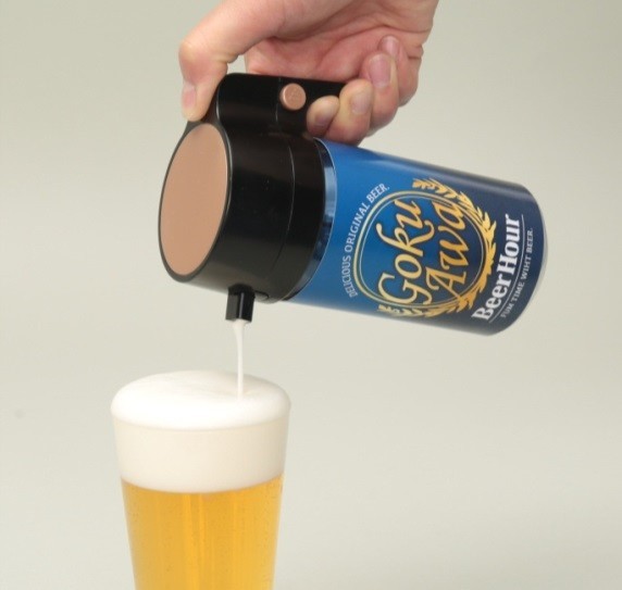 超音波できめ細かいビール泡を作る　タカラトミーアーツから発売