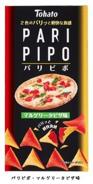 軽快な食感の「パリピポ・マルゲリータピザ味」新発売　東ハト