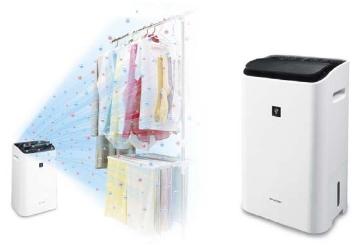 プラズマクラスター除湿器2機種...生乾き臭を消臭しながら乾燥