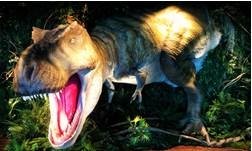 ロビーで客を威圧するティラノザウルス（１／１スケール