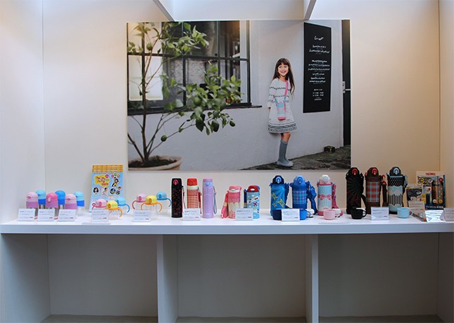 イベント会場にはサーモスの世界観をイメージしたコーナーも設置された