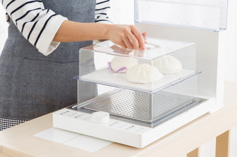 市販の肉まんなどは1段に4個程度置ける