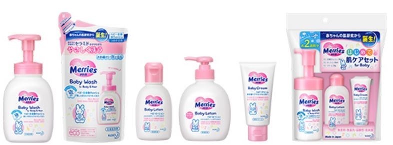 「ベビー全身泡ウォッシュ」など4品　花王「メリーズ」ケアシリーズ
