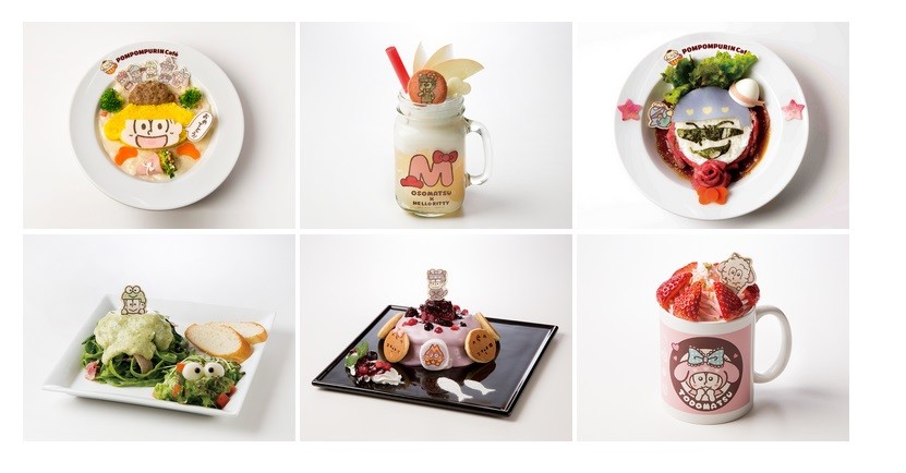 おそ松さんとポムポムプリンカフェ 横浜店がコラボしたら