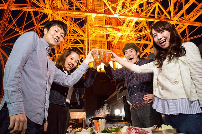 東京タワーの下で乾杯！　2つの「ハイボールガーデン」今年もスタート