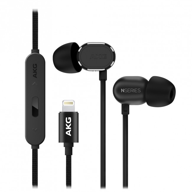 「AKG」初のLightningコネクター搭載イヤホン　48kHz/24bit対応DAC内蔵