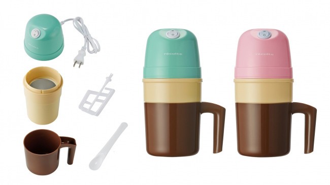 「冷却ポット」に好みの材料を入れて混ぜるだけ　便利「アイスクリームメーカー」