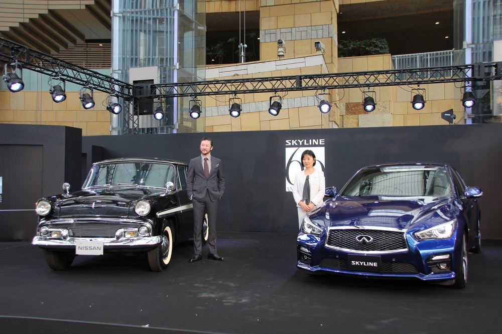 浅野忠信さんと日産自動車専務執行役員・星野朝子さん