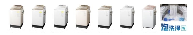 泡の量を増やした「泡洗浄W」搭載の縦型洗濯乾燥機