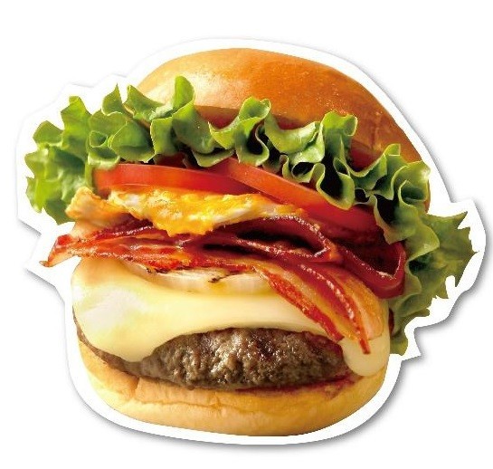 ベーコンエッグ厚切りモッツァレラバーガー