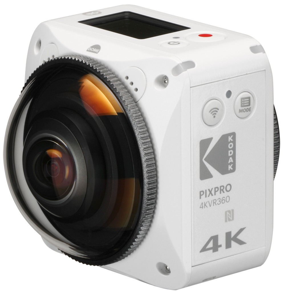 死角のない4K全天球VR映像を撮影できるアクションカメラ　「KODAK」から