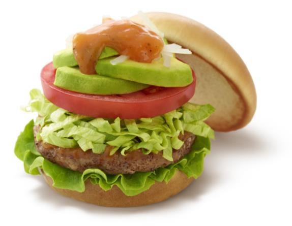 夏モスはアボカドたっぷりバーガー　フレッシュ野菜が超ボリューミー！