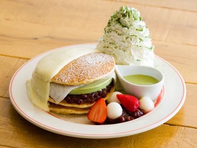 京都四条店限定！　EGGS 'N THINGSの「宇治抹茶アイスパンケーキ」