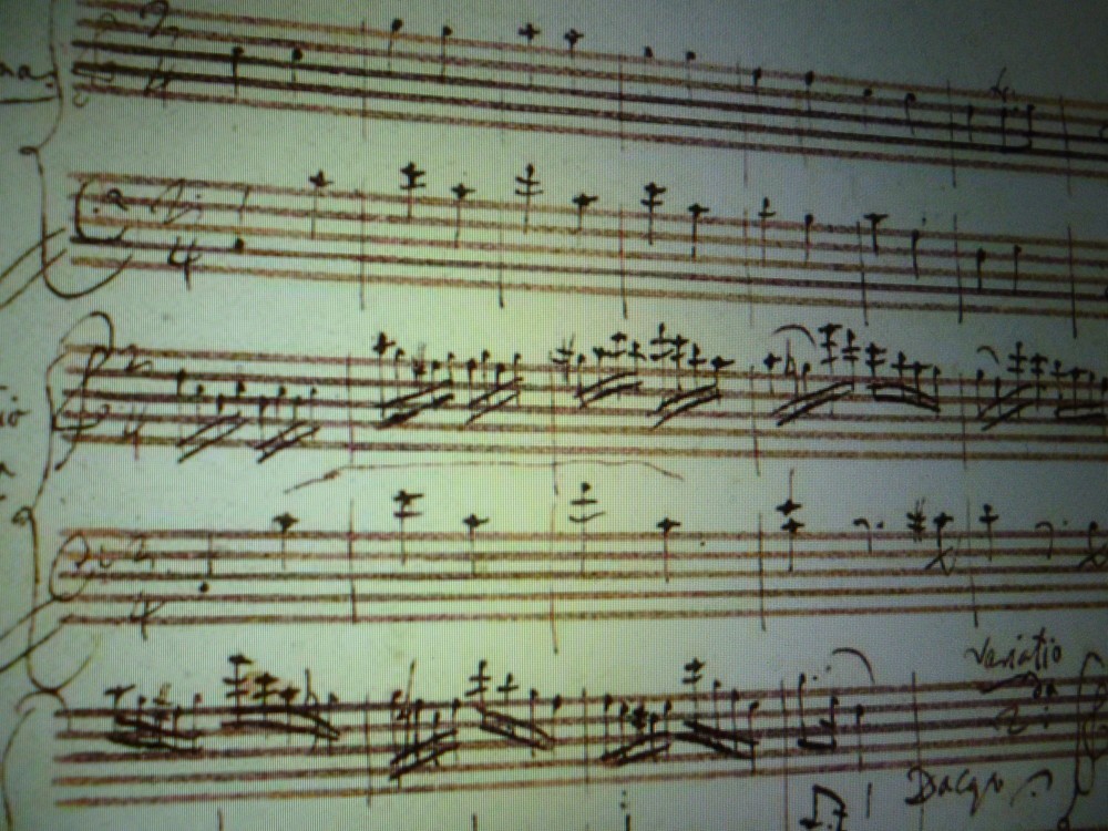 モーツアルトの自筆譜とされる楽譜