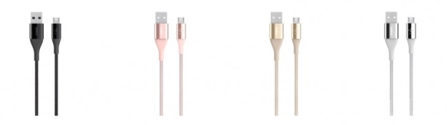 防弾チョッキにも使われる高耐久素材「Kevlar」使用　折り曲げに強いmicro USBケーブル