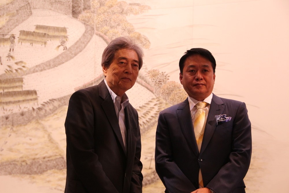 細川護煕、制作3年の「超大作」ついに完成　プレナスの米文化継承事業で