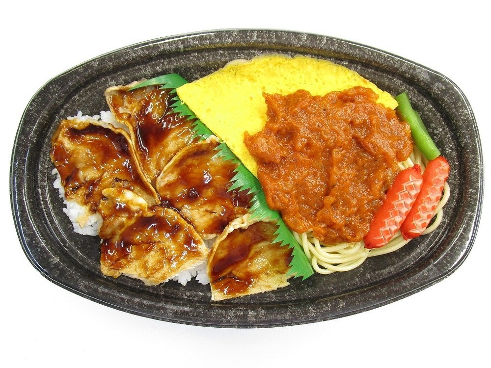 ヨコイ監修　豚生姜焼＆あんかけスパ