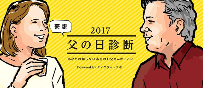 キリンのスペシャルサイト「妄想父の日診断 2017」