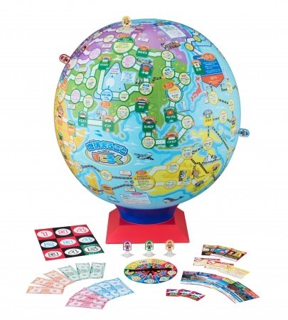 史上初　地球儀のような球体で遊べる「地球まるごとすごろく」