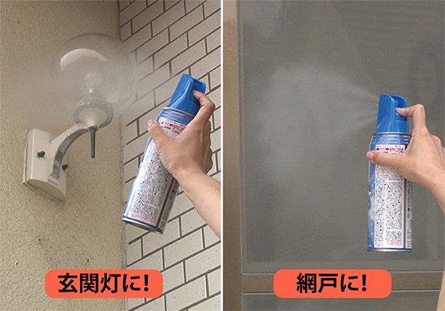 「DCMブランド 虫よけバリアスプレー」の使用例