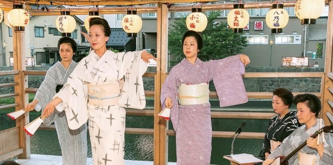 芸妓おどりと加賀料理　白糸川床チケット付き宿泊プラン　1日1組限定