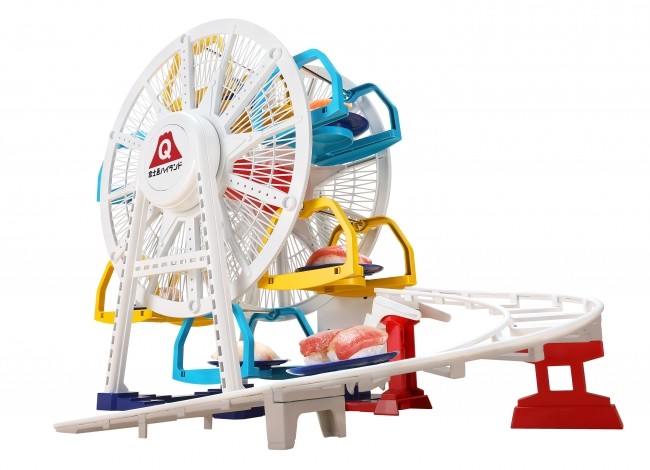 空中で縦にまわる回転寿司　富士急ハイランド監修の「天空パーティー 寿し大観覧車」