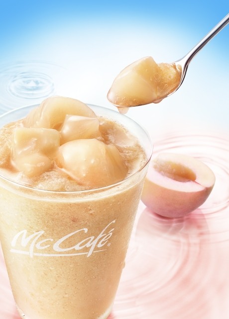 マックバリスタ限定で「桃のスムージー」が復活！　2倍トッピングもOK