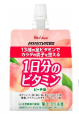 手軽に13種のビタミン補給！「1日分のビタミンゼリー」のピーチ味