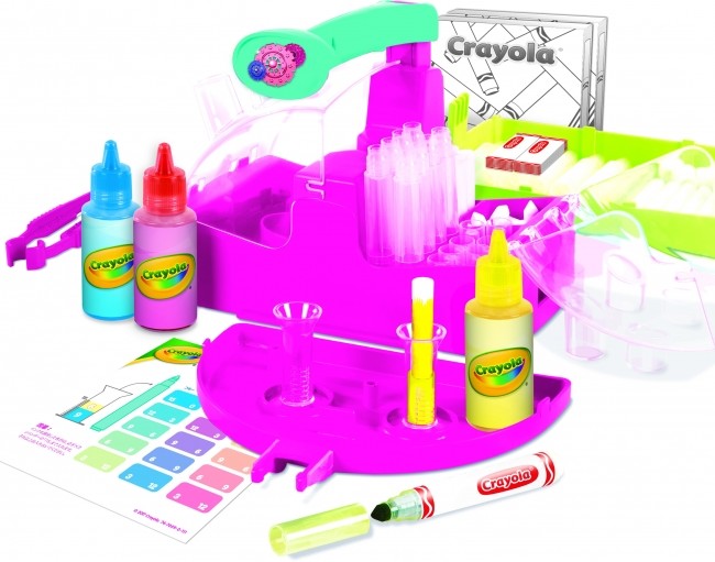 3色のインクを調合してオリジナルカラーのマーカーが作れるキット　クレヨラから