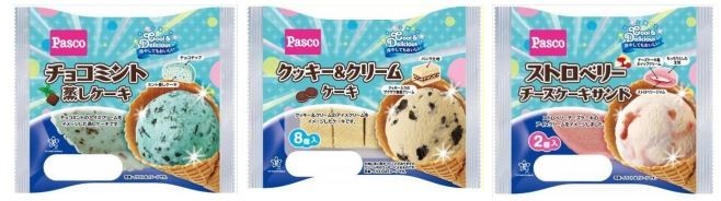 人気アイスがモチーフ　「チョコミント蒸しケーキ」など3種