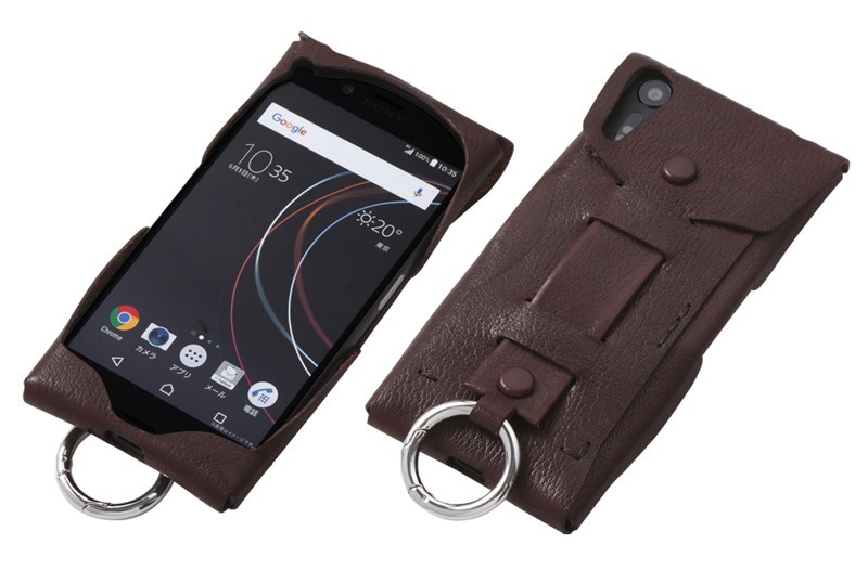 野球のグローブに使われる黒毛和牛の革　使い込むほど風合いや艶が出るXperiaケース