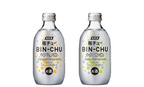 刺激はじける瓶入りチューハイに「＋アミノ酸／＋クエン酸」