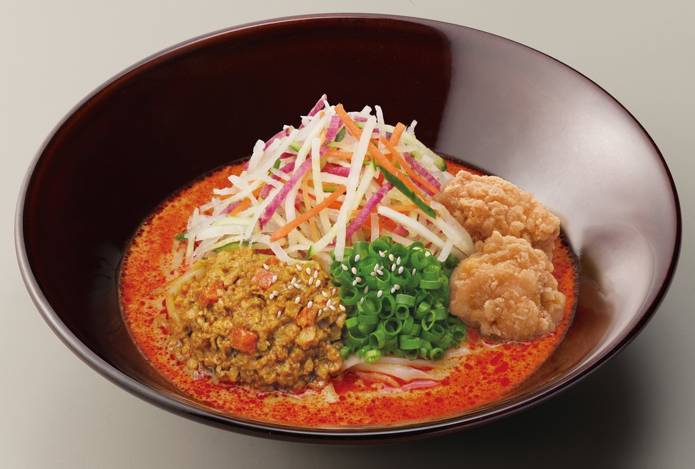 コンニャク麺で低糖質　なか卯から野菜たっぷり「ロカボ坦々麺」